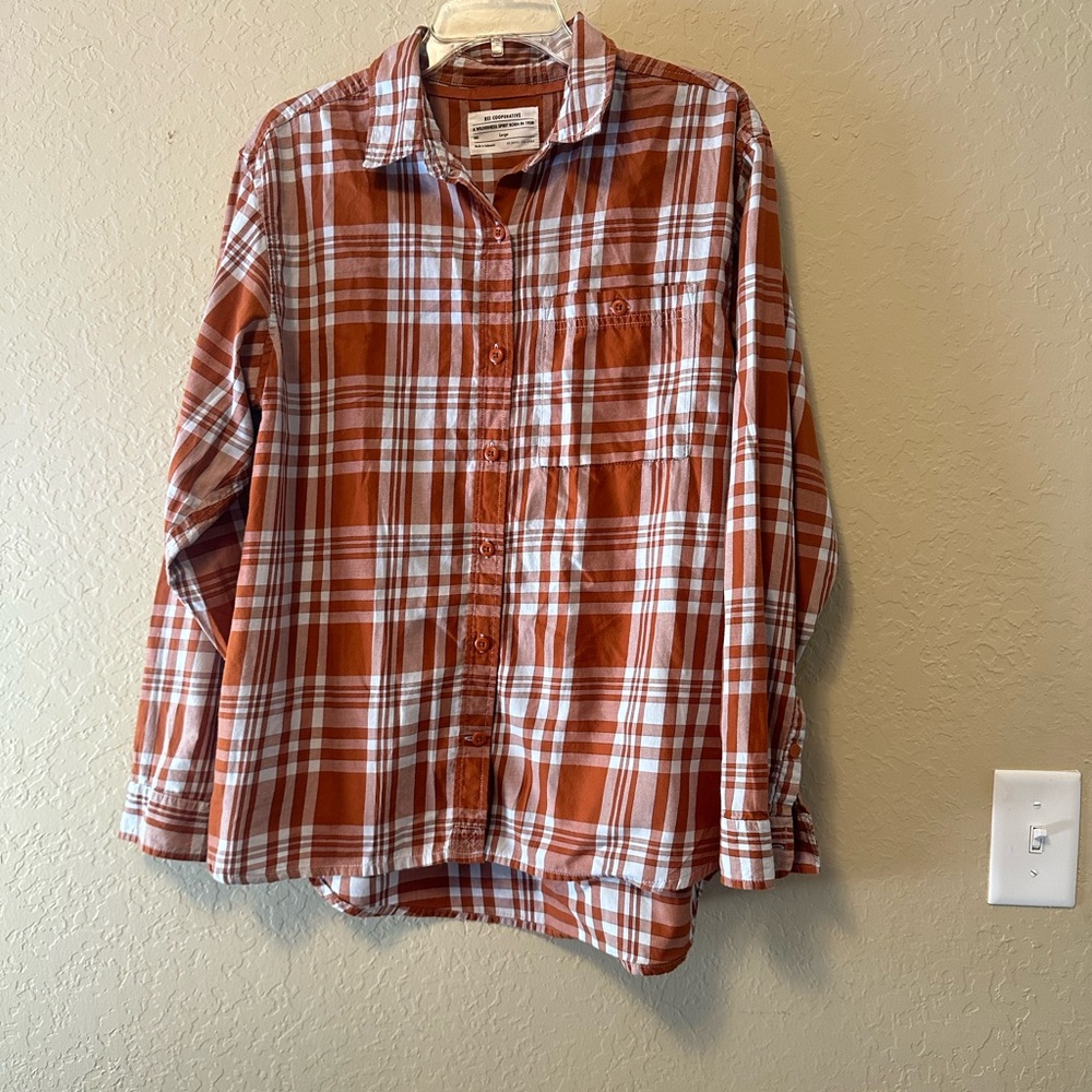 REI Cooperative Plaid Shirt Women Size Large